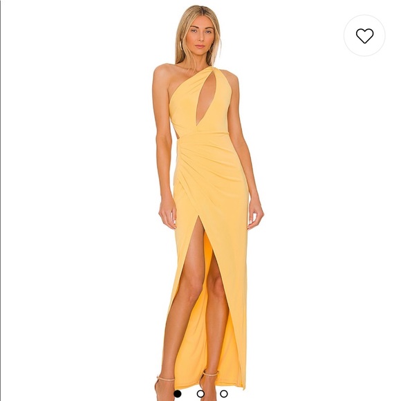 REVOLVE Dresses & Skirts - NWT Parker maxi one shoulder dress Michael Costello & revolve - wedding guest